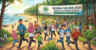 LPO Muhammadiyah Bantul Apresiasi MUHIBA Fun Run 2026, Ajak Masyarakat Bergerak Bersama